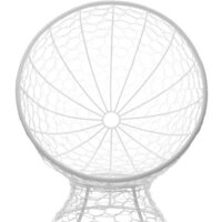 Кресло M-Group Кокос на подставке 11590109 (белый ротанг/серая подушка) - Превью изображения №14 — Интернет-магазин Time-Shop