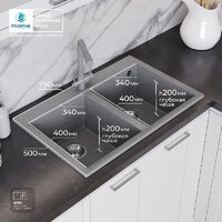 Кухонная мойка Polygran Brig 790 (серый) - Превью изображения №11 — Интернет-магазин Time-Shop
