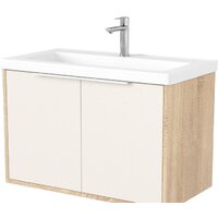  Дабер Тумба под умывальник 018 Тобага/Эридан 80 Т18.8Т.0.18Б (бежевый/дуб бардолино/ручка белая) - Превью изображения №1 — Интернет-магазин Time-Shop