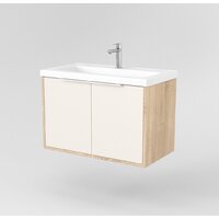  Дабер Тумба под умывальник 018 Тобага/Эридан 80 Т18.8Т.0.18Б (бежевый/дуб бардолино/ручка белая) - Превью изображения №2 — Интернет-магазин Time-Shop