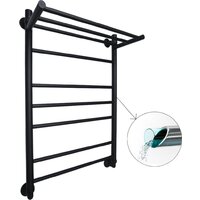 Полотенцесушитель Маргроид Вид 10 80x50 (с полкой черный матовый, полная комплектация) - Превью изображения №2 — Интернет-магазин Time-Shop