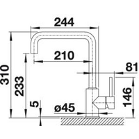 Смеситель Blanco Mili (кофе) - Превью изображения №2 — Интернет-магазин Time-Shop