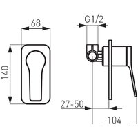 Смеситель Ferro Stratos Black BSC7PABL - Превью изображения №2 — Интернет-магазин Time-Shop