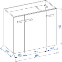  Lauter Тумба под умывальник Adri 79 (белый глянец) - Превью изображения №7 — Интернет-магазин Time-Shop