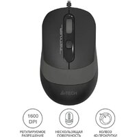 Мышь A4Tech Fstyler FM10S (серый/черный) - Превью изображения №2 — Интернет-магазин Time-Shop