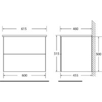  BelBagno Тумба под умывальник Etna-H60-600-2C-SO-BL-P - Превью изображения №3 — Интернет-магазин Time-Shop