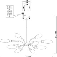 Подвесная люстра ST Luce Desima SL1174.303.12 - Превью изображения №9 — Интернет-магазин Time-Shop