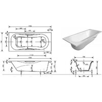 Ванна Эстет Эллис 170x75 ФР-00008586 - Превью изображения №6 — Интернет-магазин Time-Shop