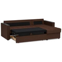 Диван Mio Tesoro Атланта Лайт 111 (Savana Chocolate/Ecostile Chocolate) - Превью изображения №6 — Интернет-магазин Time-Shop