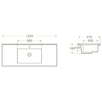 Умывальник WeltWasser Deilbach 7506-120 - Превью изображения №3 — Интернет-магазин Time-Shop