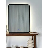 Зеркало с подсветкой  EMZE Smartphone 50х70 LED.UV.SMART.50.70.CHE.AF.4K (черный с УФ-окантовкой, подсветкой и антизапотеванием) - Превью изображения №11 — Интернет-магазин Time-Shop