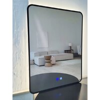 Зеркало с подсветкой  EMZE Smartphone 50х70 LED.UV.SMART.50.70.CHE.AF.4K (черный с УФ-окантовкой, подсветкой и антизапотеванием) - Превью изображения №10 — Интернет-магазин Time-Shop