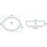 Умывальник Rea Queen (carrara shiny) - Превью изображения №6 — Интернет-магазин Time-Shop