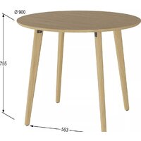 Кухонный стол Калифорния мебель Морган (дуб янтарный) - Превью изображения №5 — Интернет-магазин Time-Shop