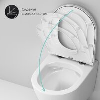 Унитаз подвесной AM.PM ErgoFit Sense FlashClean IS110101.741701 (с сиденьем) - Превью изображения №12 — Интернет-магазин Time-Shop