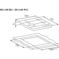 Варочная панель Weissgauff HG 640 BG - Превью изображения №4 — Интернет-магазин Time-Shop