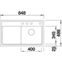 Кухонная мойка Blanco Zenar 45 S-F (левая, кофе) - Превью изображения №3 — Интернет-магазин Time-Shop