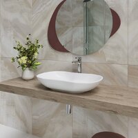 Умывальник Lauter 21570 + клапан 21190W + сифон 21635W (белый матовый) - Превью изображения №11 — Интернет-магазин Time-Shop