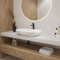 Умывальник Lauter 21570 + клапан 21190W + сифон 21635W (белый матовый) - Превью изображения №6 — Интернет-магазин Time-Shop