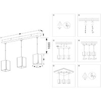 Подвесная люстра Ambrella light Techno Spot TN5138/3 WH (белый) - Превью изображения №7 — Интернет-магазин Time-Shop