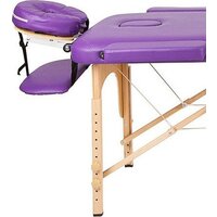 Массажный стол Atlas Sport 70 см складной 3-с деревянный (фиолетовый) - Превью изображения №3 — Интернет-магазин Time-Shop