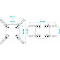 VESA-адаптер для телевизора Kromax ADAPTER-200 - Превью изображения №4 — Интернет-магазин Time-Shop