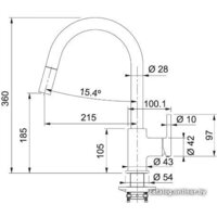 Смеситель Franke Lina 115.0626.057 (серый) - Превью изображения №2 — Интернет-магазин Time-Shop