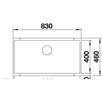 Кухонная мойка Blanco Subline 800-U (белый) 523145 - Превью изображения №2 — Интернет-магазин Time-Shop