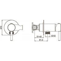 Гигиенический душ Hansberge H3099 (никель) - Превью изображения №8 — Интернет-магазин Time-Shop