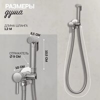 Гигиенический душ Hansberge H3099 (никель) - Превью изображения №6 — Интернет-магазин Time-Shop