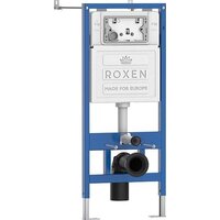 Унитаз подвесной Roxen Antares Tornado Long в комплекте с инсталляцией StounFix Dual Fresh 6 в 1 868459 (кнопка: сатин матовая) - Превью изображения №2 — Интернет-магазин Time-Shop