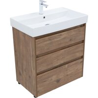  Aquanet Тумба под умывальник Nova Lite 75 302474 (дуб рустикальный) - Превью изображения №6 — Интернет-магазин Time-Shop