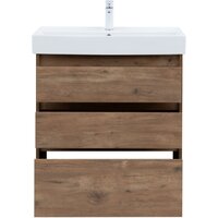  Aquanet Тумба под умывальник Nova Lite 75 302474 (дуб рустикальный) - Превью изображения №3 — Интернет-магазин Time-Shop