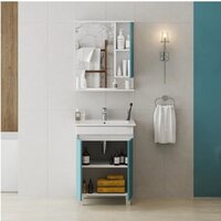  Onika Шкаф с зеркалом Марви 60 206089 (бирюзовый) - Превью изображения №9 — Интернет-магазин Time-Shop