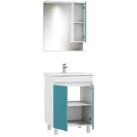  Onika Шкаф с зеркалом Марви 60 206089 (бирюзовый) - Превью изображения №5 — Интернет-магазин Time-Shop