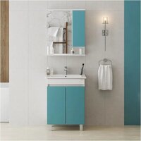  Onika Шкаф с зеркалом Марви 60 206089 (бирюзовый) - Превью изображения №8 — Интернет-магазин Time-Shop