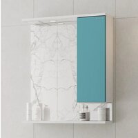  Onika Шкаф с зеркалом Марви 60 206089 (бирюзовый) - Превью изображения №6 — Интернет-магазин Time-Shop