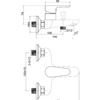 Смеситель Cersanit Cersania 63031 - Превью изображения №2 — Интернет-магазин Time-Shop