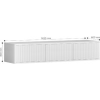 Тумба Shtabe Royal 5030 эко (белый/белый) - Превью изображения №4 — Интернет-магазин Time-Shop