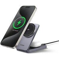 Беспроводное зарядное Ugreen W706 45023 (серый) - Превью изображения №2 — Интернет-магазин Time-Shop