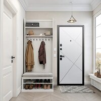 Металлическая дверь Guard 7см Серебро/белый матовый (86x205, левая) - Превью изображения №4 — Интернет-магазин Time-Shop