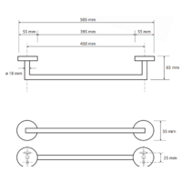 Держатель для полотенца Bemeta Amber 155204022 - Превью изображения №3 — Интернет-магазин Time-Shop