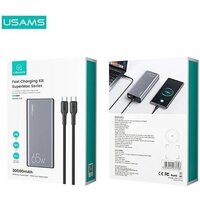 Внешний аккумулятор Usams CD165 PB59 30000mAh (темно-серый) - Превью изображения №8 — Интернет-магазин Time-Shop