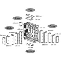 Корпус Thermaltake Core P8 TG CA-1Q2-00M1WN-00 - Превью изображения №16 — Интернет-магазин Time-Shop