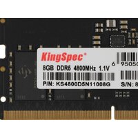 Оперативная память KingSpec 8ГБ DDR5 SODIMM 4800 МГц KS4800D5N11008G - Превью изображения №3 — Интернет-магазин Time-Shop