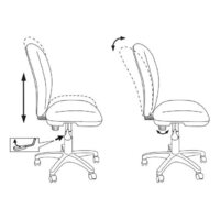 Компьютерное кресло Бюрократ KD-W10/STICK-PINK (малиновый) - Превью изображения №6 — Интернет-магазин Time-Shop