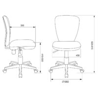 Компьютерное кресло Бюрократ KD-W10/STICK-PINK (малиновый) - Превью изображения №5 — Интернет-магазин Time-Shop