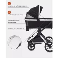 Универсальная коляска Rant MOWbaby Tilda MB064 (2 в 1, черный) - Превью изображения №21 — Интернет-магазин Time-Shop