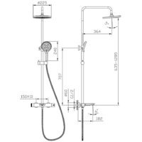 Душевая система  Raglo R32.24.09 - Превью изображения №2 — Интернет-магазин Time-Shop