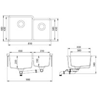 Кухонная мойка Aquasanita Arca SQA230LW (alba 710) - Превью изображения №2 — Интернет-магазин Time-Shop